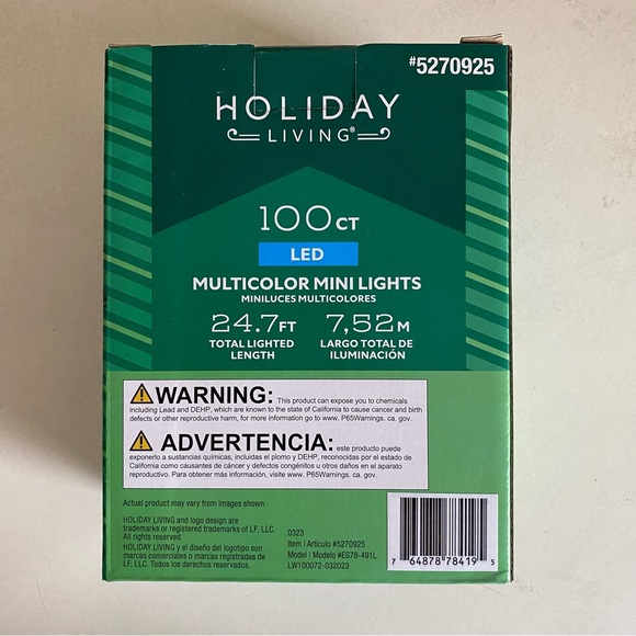 100ct Multi Color LED Christmas Lights - Picture 2 of 3